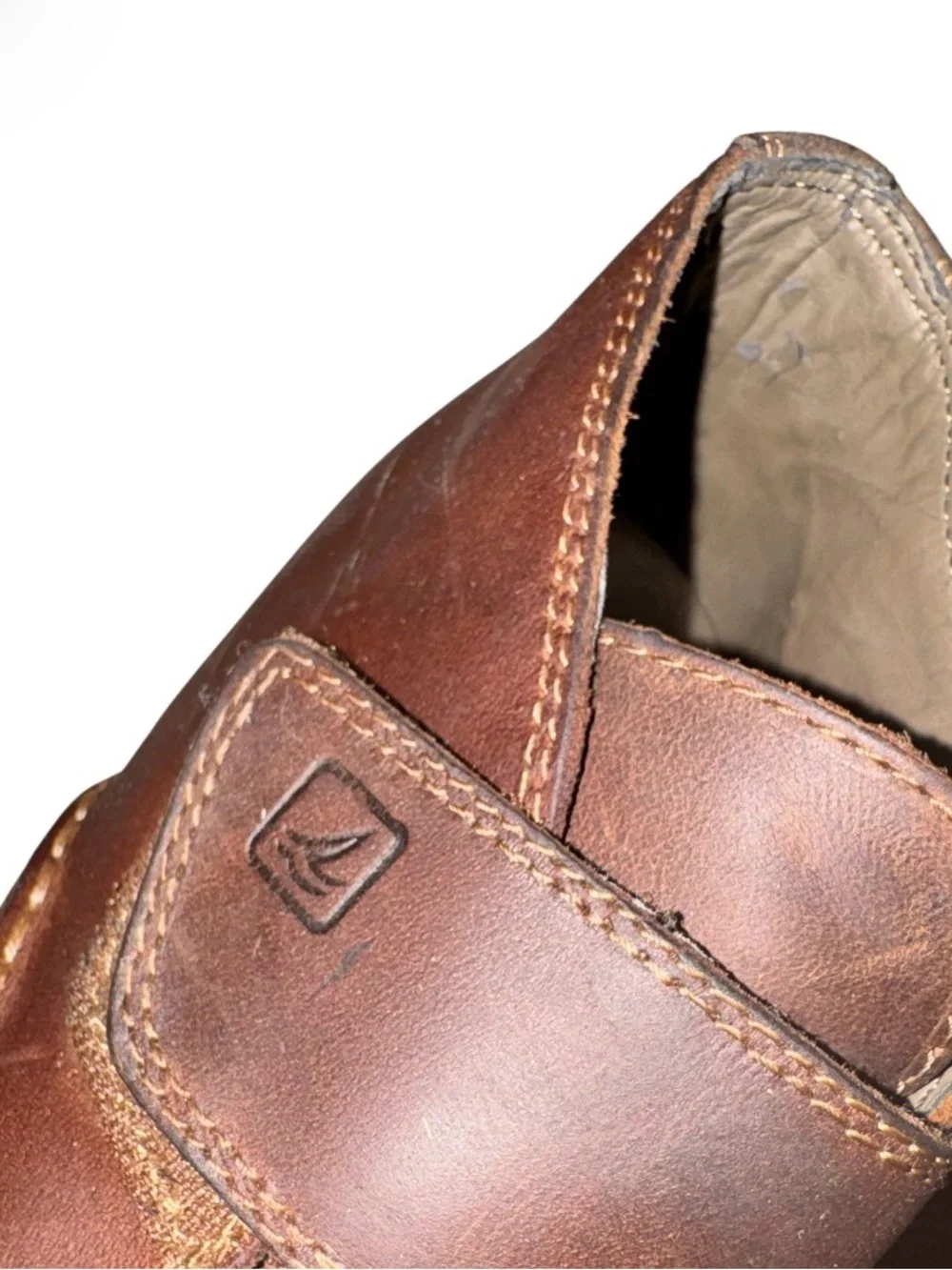 SPERRY Top Sider Gunnel Oxford mid leather boots youth boys shoes size 2.5
